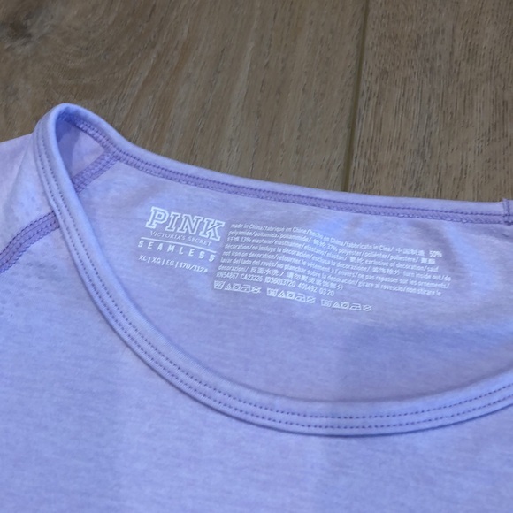 PINK Victoria's Secret Seamless Cropped Long Sleeve Workout Top XL - Picture 2 of 6
